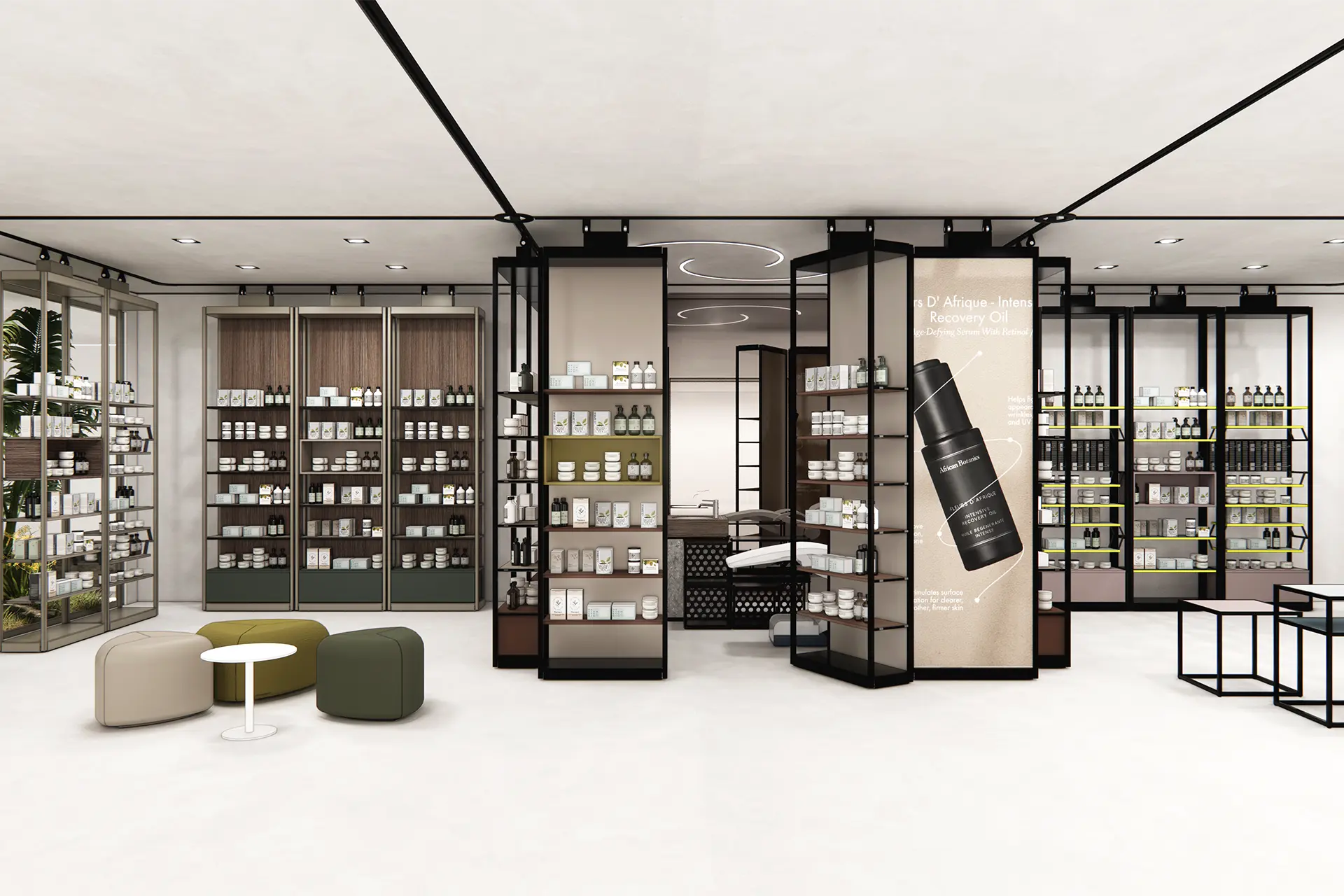 Cinetik Linee di arredamento per farmacie LOGIK sistema d'arredo per farmacie moderne Th.Kohl