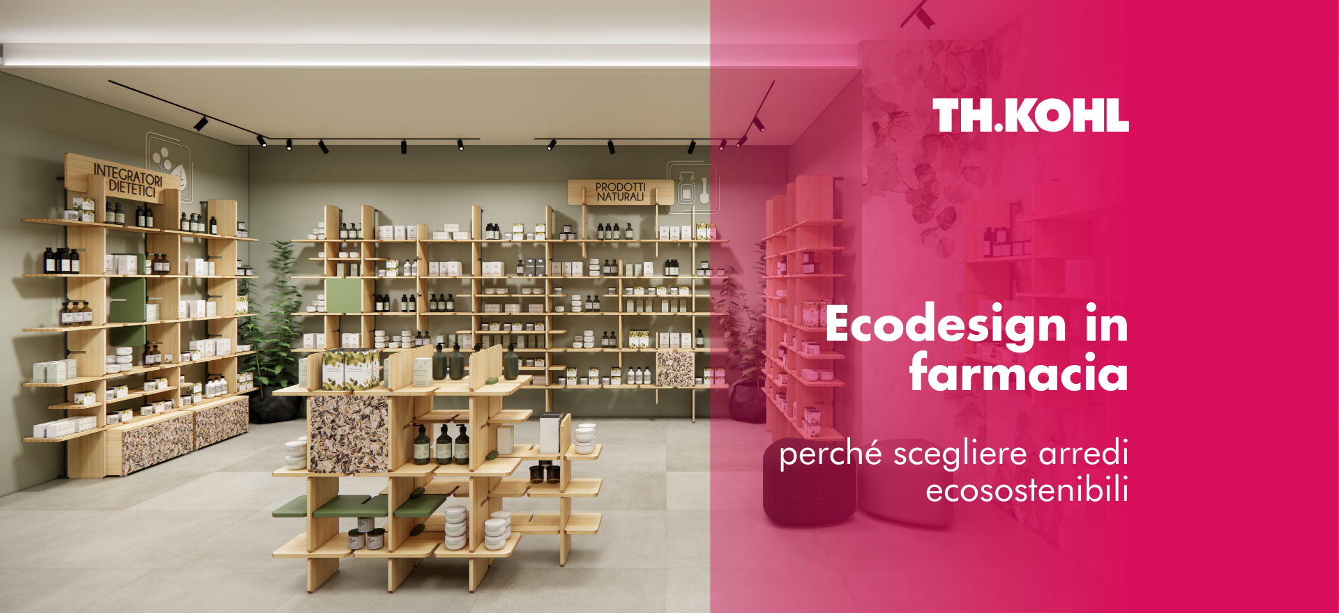 une pharmacie aménagée avec des éléments d'écoconception 